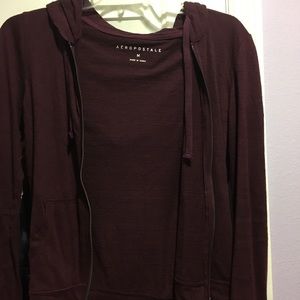 burgundy jacket